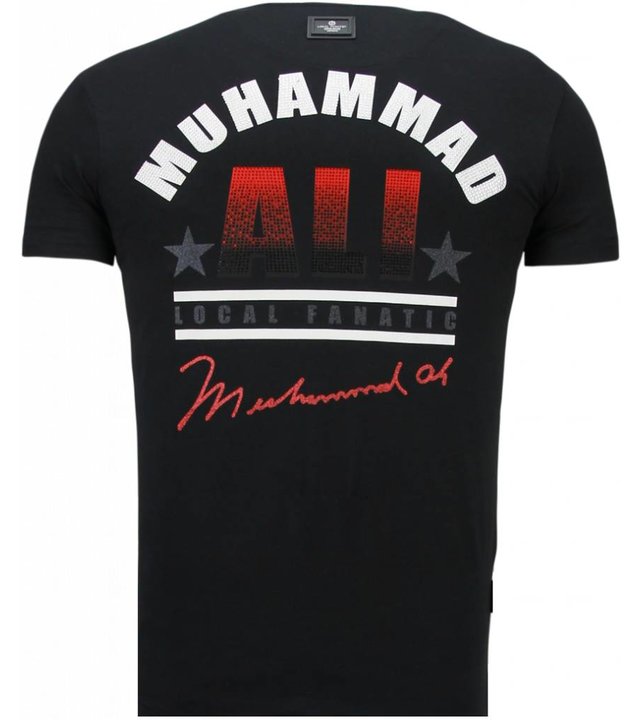 Local Fanatic Muhammad Ali - Strass T Shirt Herren - Schwarz