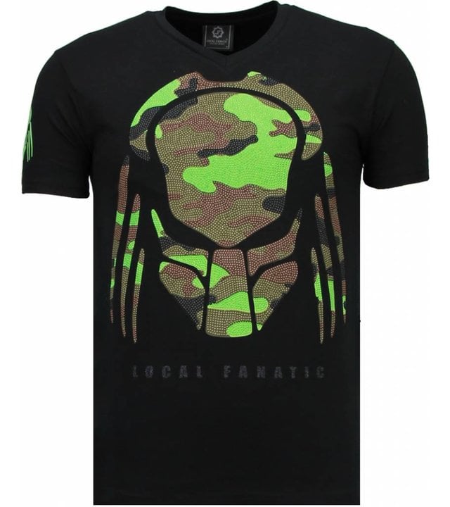 Local Fanatic Predator - Strass T Shirt Herren - Schwarz