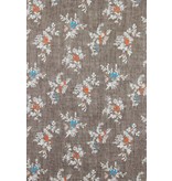 Gentile Bellini Italianische Hemden - Slim Fit - Woven Flowers Pattern - Braun