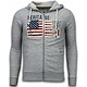 Sweatjacke - Herren-pullover - Embroidery American Heritage - Grau