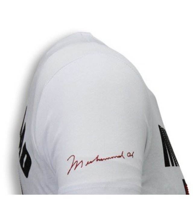 Local Fanatic Muhammad Ali - Strass T Shirt Herren - Weiß