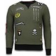 Exclusief Basic Sweatshirt Embriordry - Sweatshirt Herren Patches - Grün