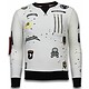 Exclusief Basic Sweatshirt Embriordry - Sweatshirt Herren Patches - Weiß