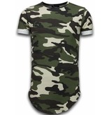 Uniplay Known Camouflage T-shirt - Long Fit Shirt Army - Grün