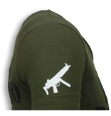 Local Fanatic Pablo Escobar Narcos - Strass T Shirt Herren - Grün Local Fanatic Pablo Escobar Narcos - Strass T Shirt Herren - Grün