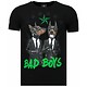 Bad Boys Pinscher - Strass T Shirt Herren - Schwarz