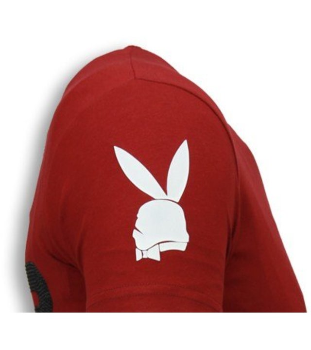 Local Fanatic Stormbitch - Strass T Shirt Herren - Bordeaux