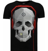 Local Fanatic Skull Bring The Beat - Strass T Shirt Herren - Schwarz