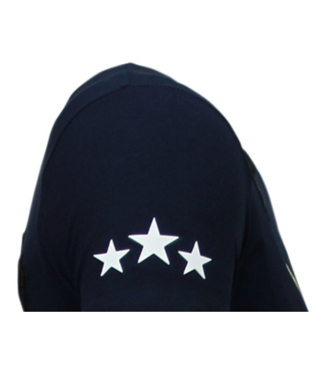 Local Fanatic Freedom Fighter - Strass T Shirt Herren - Blau
