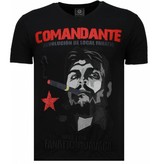 Local Fanatic Che Guevara Comandante - Strass T Shirt Herren - Schwarz