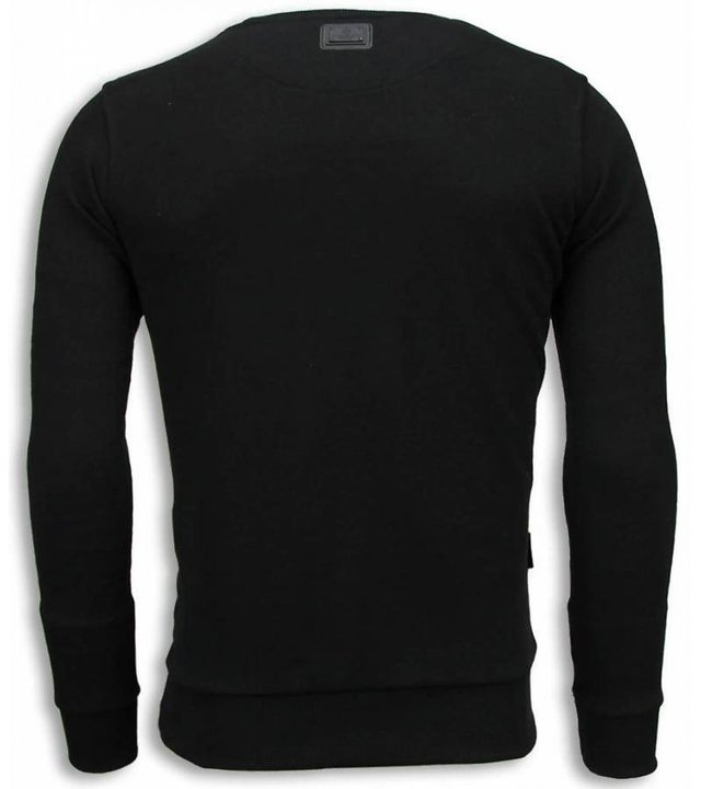 Local Fanatic Parental Advisory - Strass Sweatshirt - Schwarz