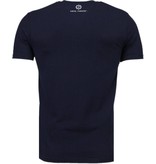 Local Fanatic Captain Sailor Man - Digital Strass T-shirt - Marine