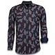 ItaliItalianische Hemden - Slim Fit - Blouse Dotted Camouflage Pattern - Schwarz