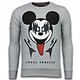 Kiss My Mickey - Strass Sweater - Grau