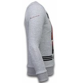 Local Fanatic Muhammad Ali - Strass Sweater - Grau