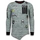 Longfit Asymmetric Embriordry - Sweater Patches - US Army - Grün
