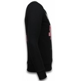 Local Fanatic Panther - Strass Sweater - Schwarz Local Fanatic Panther - Strass Sweater - Schwarz