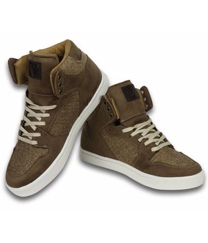 Cash Money Sneakers - Schuhe hoch Herren- Riff Taupe