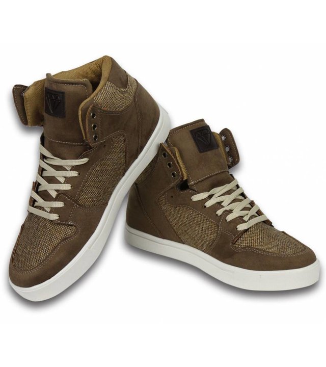 Cash Money Sneakers - Schuhe hoch Herren- Riff Taupe