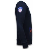 Local Fanatic Captain Duck - Strass Sweater - Navy