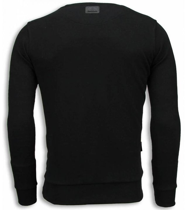 Local Fanatic El Patron Escobar - Strass Sweater - Schwarz