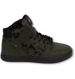 Cash Money Sneakers - Schuhe Hoch Herren - Army Khaki Schwarz