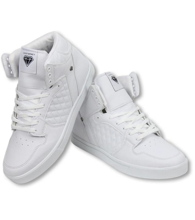 Cash Money Sneakers - Schuhe Hoch Herren - Jailor Weiß Matt