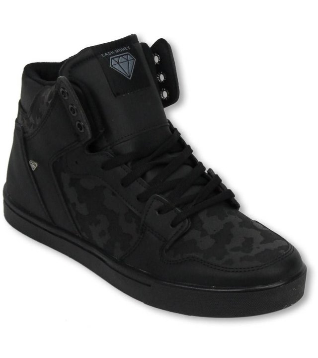 Cash Money Sneakers - Schuhe Hoch Herren - Army Voll Schwarz