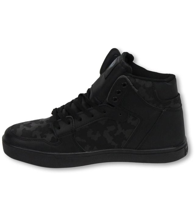 Cash Money Sneakers - Schuhe Hoch Herren - Army Voll Schwarz