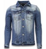 Bruno Leoni Denim Jacke Herren  - Stonewashed Look - Blau