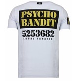 Local Fanatic Bad Dog - Strass T-shirt - Weiß