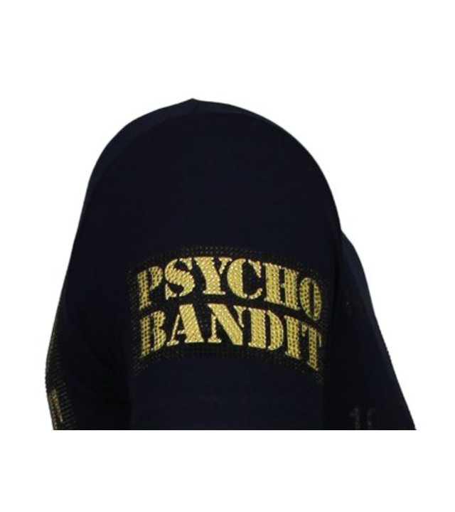 Local Fanatic Bad Dog - Strass T-shirt - Blau