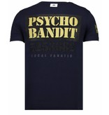 Local Fanatic Bad Dog - Strass T-shirt - Blau Local Fanatic Bad Dog - Strass T-shirt - Blau