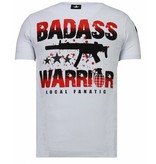 Local Fanatic Punisher Mickey - Strass T-shirt - Weiß Local Fanatic Punisher Mickey - Strass T-shirt - Weiß