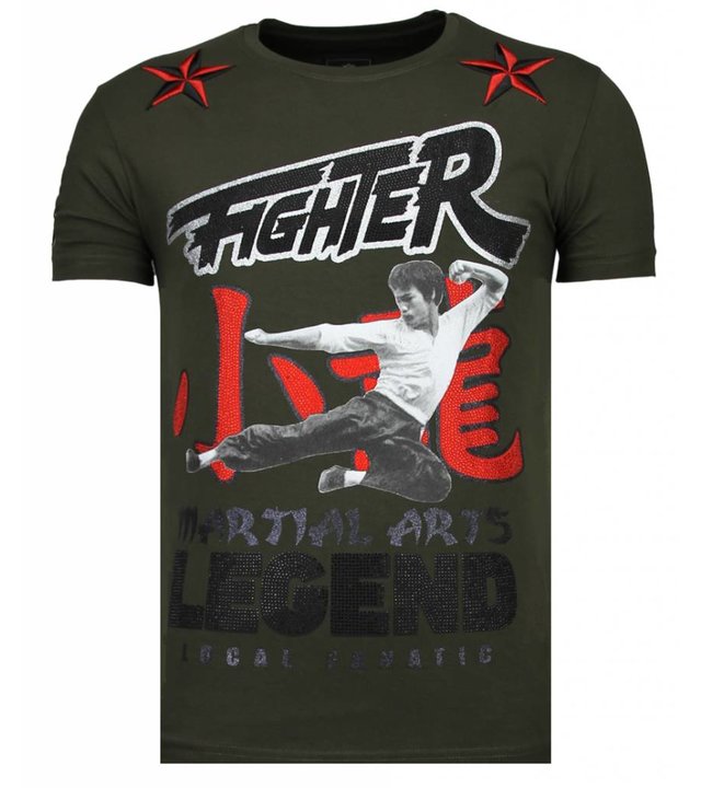 Local Fanatic Fighter Legend - Strass T-shirt - Grün