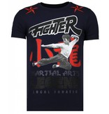 Local Fanatic Fighter Legend - Strass T-shirt - Blau