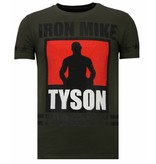 Local Fanatic Iron  Mike Tyson - Strass T-shirt - Grün