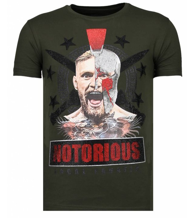 Local Fanatic Notorious Warrior - Strass T-shirt - Grün