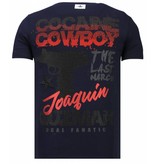 Local Fanatic Cocaine Cowboy - Strass T-shirt - Blau