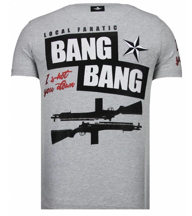 Local Fanatic Loyalty Marilyn - Strass T-shirt - Grau