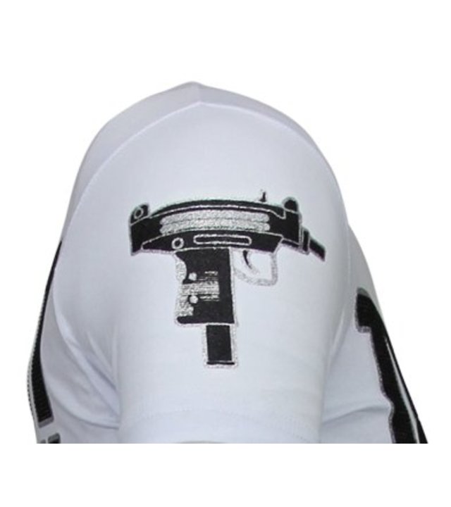 Local Fanatic Terror Panda - Strass T-shirt - Weiß