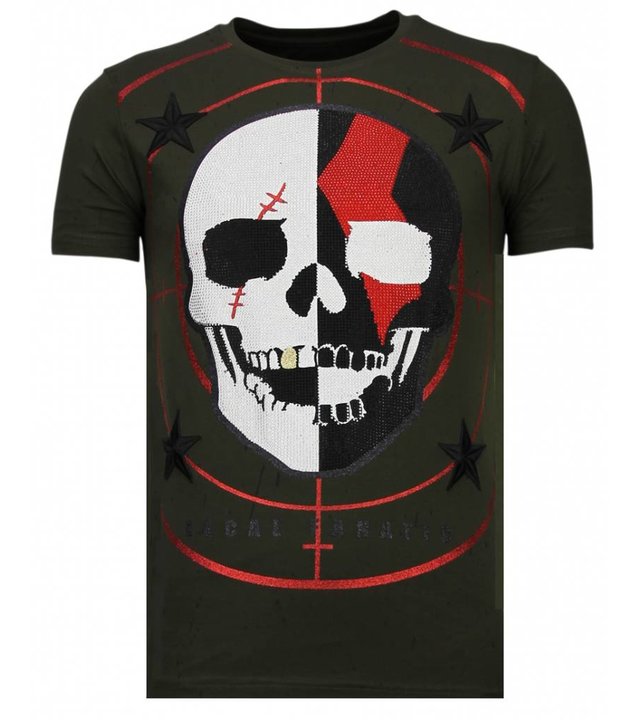 Local Fanatic God Of War - Strass T-shirt - Grün