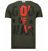 Local Fanatic God Of War - Strass T-shirt - Grün