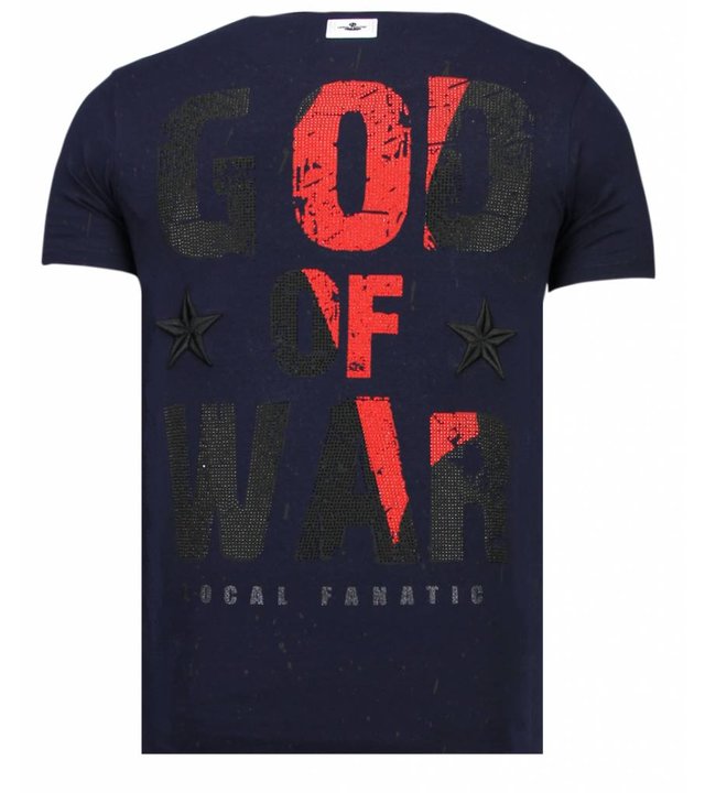 Local Fanatic God Of War - Strass T-shirt - Blau