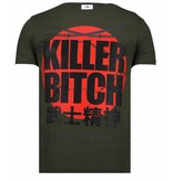 Local Fanatic Killer Bitch - Strass T-shirt - Grün