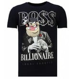 Local Fanatic Billionaire Boss - StrassT-shirt - Blau