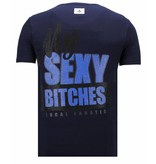 Local Fanatic Bad Girls Do It Better - Strass T-shirt - Blau