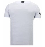 Local Fanatic Badman - Strass T-shirt - Weiß