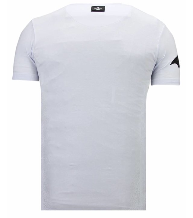 Local Fanatic Badman - Strass T-shirt - Weiß