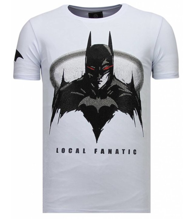 Local Fanatic Badman - Strass T-shirt - Weiß